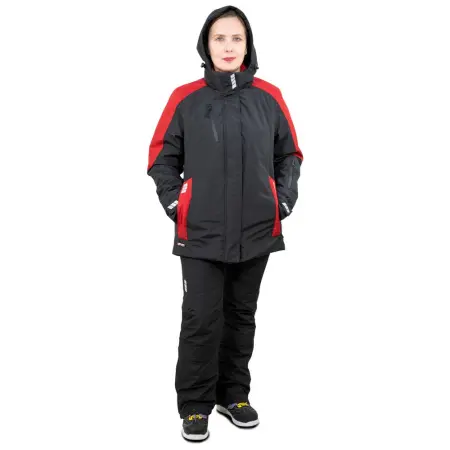 Куртка BRODEKS KW 208 женская зимняя (черный/красный) Куртка BRODEKS KW 208 женская зимняя (черный/красный)