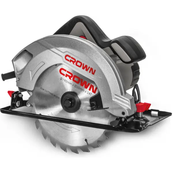 Дисковая пила CROWN CT15188-190 1500Вт 5500об/мин 190мм Дисковая пила CROWN CT15188-190 1500Вт 5500об/мин 190мм