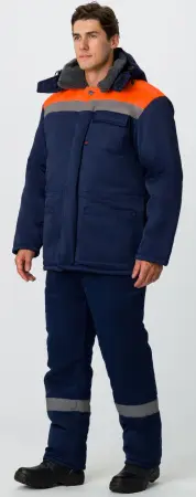 Костюм Т-УЛЬТРА-2 IMP зимний с ПК (т.синий/оранжевый)