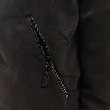 Куртка JF-01 флисовая на молнии (черный)