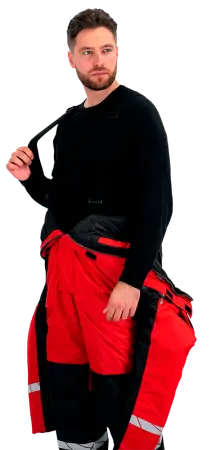 Комбинезон ПИЛОТ зимний (красный/черный)