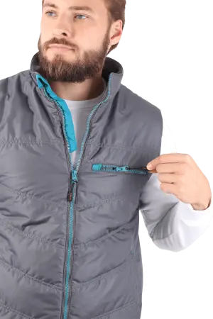 Жилет ГАЛАКТИКА зимний (серый/бирюза)