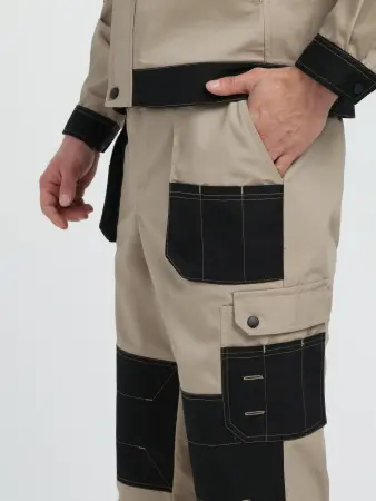 Костюм ВЕСТГАРД-1 с БР (бежевый/черный)