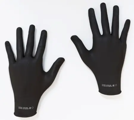 Перчатки DPG MEDIUM BLACK нитриловые неопудренные одноразовые (черный)