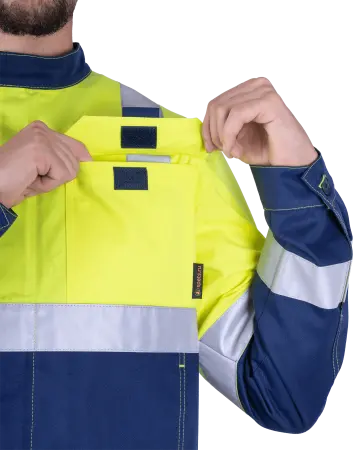 Костюм РЕФЛЕКТ-1 сигнальный с ПК (желтый/синий)