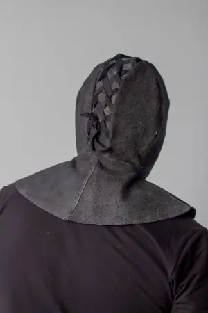 Подшлемник АД3 спилковый с большой пелериной