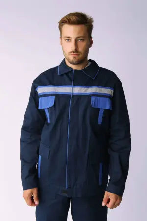 Костюм для ИТР с ПК (т.синий/васильковый) Костюм для ИТР с ПК (т.синий/васильковый)