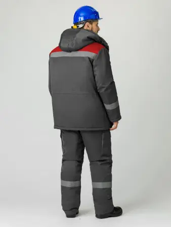 Костюм НЕЙЧ-ПРЕМИУМ IMP зимний с ПК (т.серый/красный)