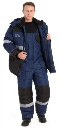 Костюм НОРДМЕН зимний с СОП с ПК (синий/чёрный)