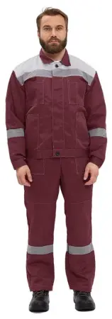 Костюм ЛЕГИОН с ПК (бордовый/серый) Костюм ЛЕГИОН с ПК (бордовый/серый)