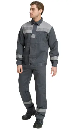 Костюм RONTA KS811 с БР (т.серый/св.серый)
