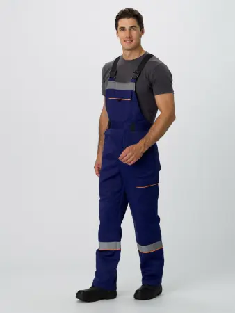 Костюм Практик СОП (тк.Смесовая,210) п/к, т.синий/черный