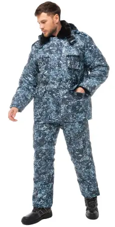 Костюм ОХРАННИК зимний с ПК (КМФ цифра)
