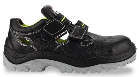 Полуботинки НЕОН ПУ/ТПУ кожаные с перфорацией с КП (черный)