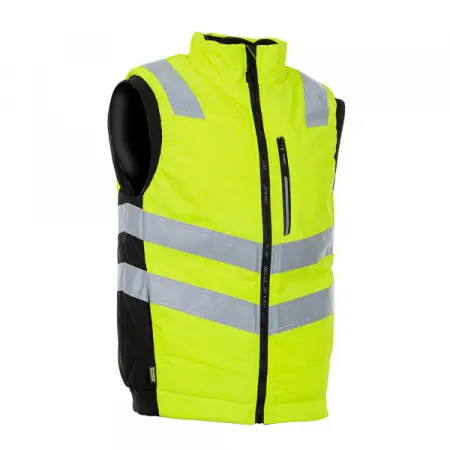 Сигнальный жилет BRODEKS KW 111 утепленный (желтый/черный)