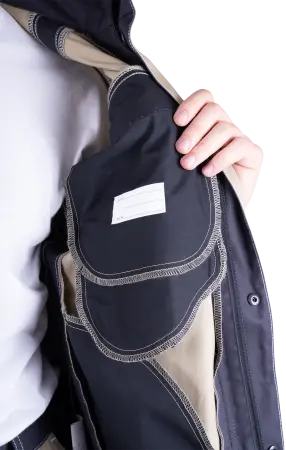 Куртка ТУРБО SAFETY (бежевый/т.серый) Куртка ТУРБО SAFETY (бежевый/т.серый)