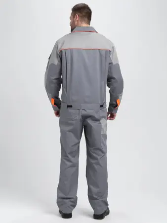 Костюм ДРАГА-2 с ПК (серый/св.серый/оранжевый)