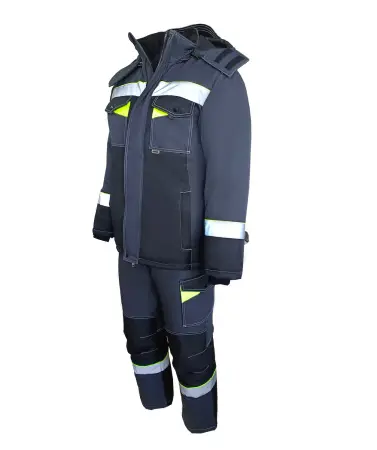 Костюм ОРЕГОН-МЕМБРАНА зимний с ПК (т. серый/черный/лимонный)