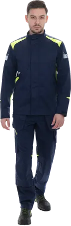 Куртка ACTIVE FLEX / АКТИВ ФЛЕКС (т.синий/флуоресцентный желтый)