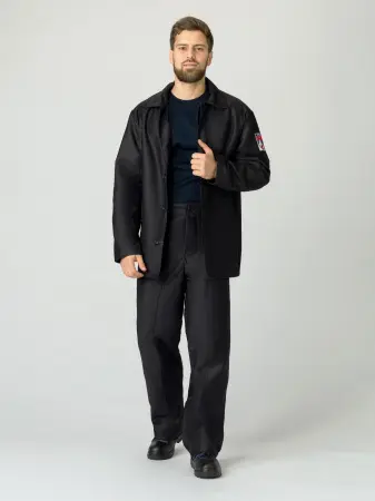 Костюм МОЛЕСКИН с БР с ОП-пропиткой ГОСТ (черный)