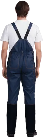 Костюм КМ-10 ЛЮКС с ПК (т.синий/оранжевый)