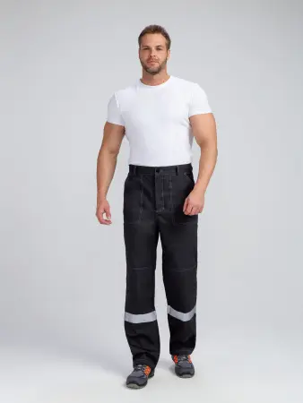 Костюм БРИГОТЕК-1 СОП с БР (т.серый/красный)