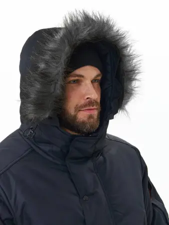 Куртка АЛЯСКА зимняя удлиненная (черный)