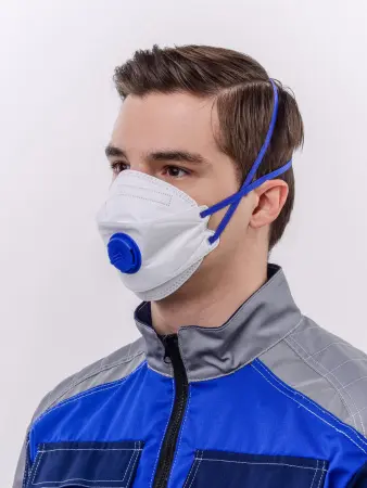 Респиратор DSK 3D 5521 НК трехпанельный с клапаном FFP2 NR D ОТГРУЗКА КРАТНО 30 ШТ