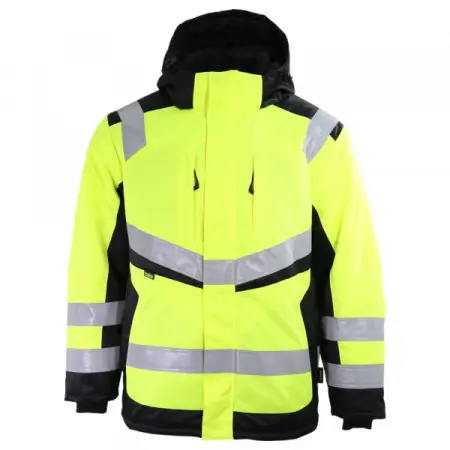 Куртка Brodeks KW 216 зимняя сигнальная (желтый/черный) Куртка Brodeks KW 216 зимняя сигнальная (желтый/черный)
