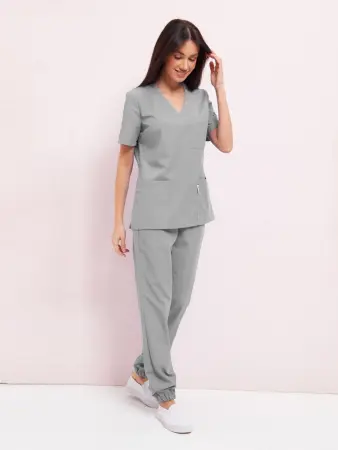 Костюм МАРТА женский с БР (серый) женские медицинские