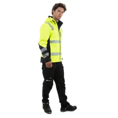 Куртка Brodeks Softshell KS 227 сигнальная (желтый/черный)