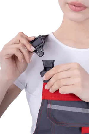 Полукомбинезон ХАЙ-ТЕК женский (серый/красный/черный)