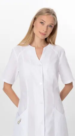 Халат ЮНОНА (белый) женские медицинские