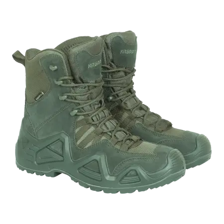 Ботинки КАБАРГА высокий берец ПУ/Нитрил (олива)