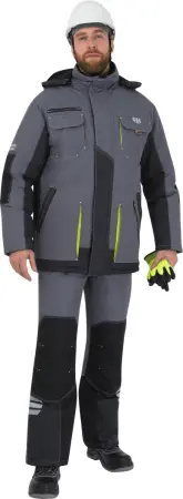Куртка ЭДВАНС зимняя (серый/т.серый/лимон) Куртка ЭДВАНС зимняя (серый/т.серый/лимон)