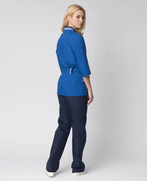 Костюм ЛИРА женский с БР (васильковый/т.синий)