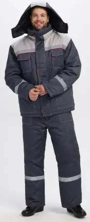 Костюм ФАВОРИТ-1 IMP зимний с БР (т.серый/св.серый)