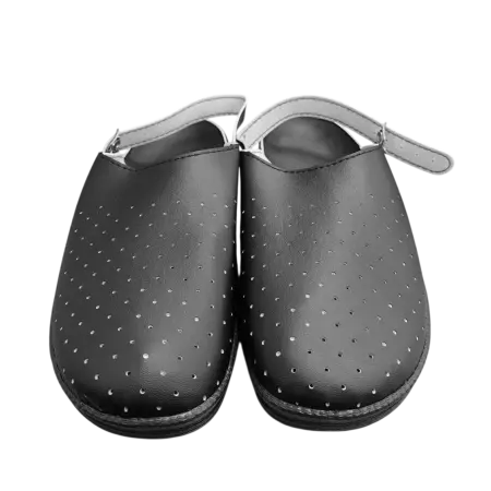 Сабо ПВХ искусственная кожа (черный)