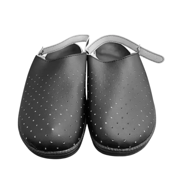 Сабо ПВХ искусственная кожа (черный)