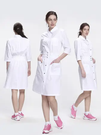 Халат MEDLINE СИМПЛ-004 женский (белый) женские медицинские