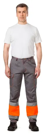 Костюм ПРОЖЕКТОР сигнальный с БР (оранжевый/серый)