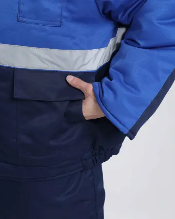 Костюм ТЕМП зимний с ПК (т.синий/васильковый)