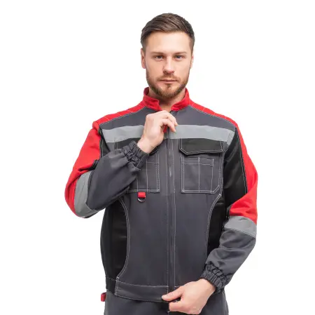 Костюм ФОРМУЛА с СОП с ПК (т.серый/красный/черный)