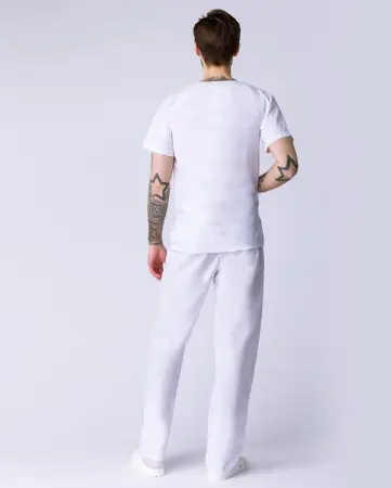 Костюм хирурга с БР (белый) мужские медицинские