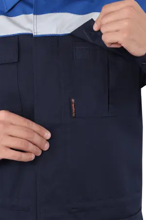 Костюм АНТИСТАТ с ПК (т.синий, васильковый)