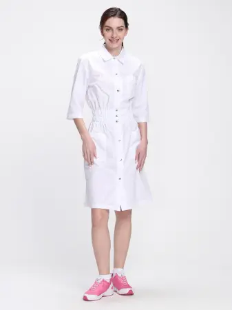 Халат MEDLINE СИМПЛ-004 женский (белый) женские медицинские