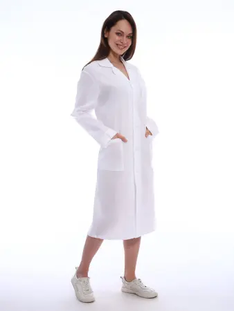 Халат медицинский женский Бязь ГОСТ (белый) женские медицинские