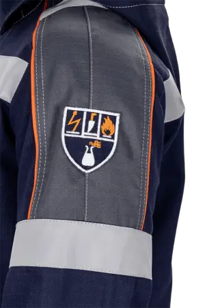 Костюм МЕГАСТАТОЙЛ NEW с БР (т.синий/серый/оранжевый)