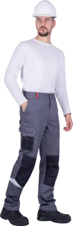 Брюки ТУРБО SAFETY (серый/чёрный/красный) Брюки ТУРБО SAFETY (серый/чёрный/красный)