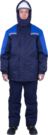 Куртка СПЕЦ зимняя (т.синий/васильковый)
